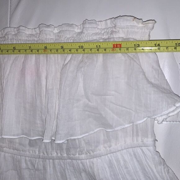 Six Degrees Cotton Off Shoulder Ruffle Mini Dress Size XL - Picture 3 of 8